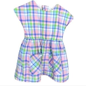 Baby Boden Girls Plaid Pocket Dress